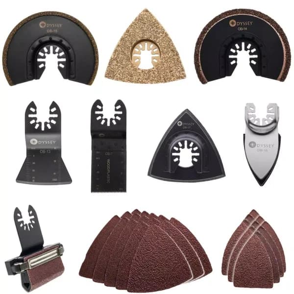 ODYSSEY 50-Piece Oscillating Multi-Tool Grinding and Sanding Combo Set with Uni-Fit Compatibility