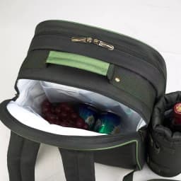Unbranded Eco Collection Deluxe 4-Person Picnic Backpack with Blanket and Insulated Cooler Compartment thumbnail 3