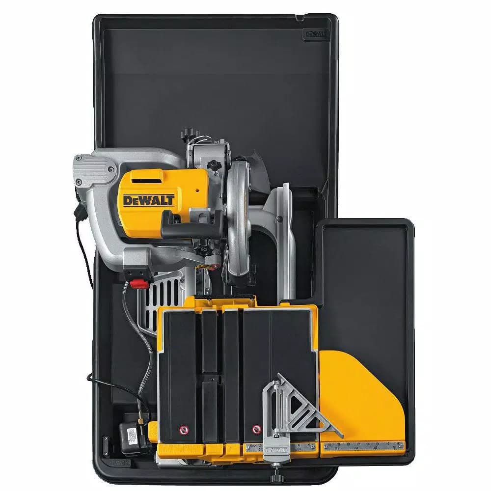 DEWALT 10 in. Wet Tile Saw with Stand, 1.5 HP Motor, 24 in. Ripping Capacity