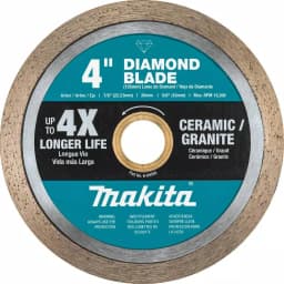 Makita 4 in. Continuous Rim Diamond Blade for Concrete and Masonry thumbnail 1