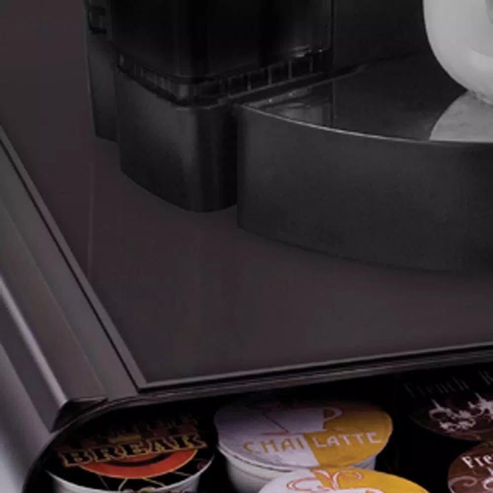 Mind Reader Anchor 36-Capacity K-Cup Storage Drawer - Black Coffee Pod Organizer with Heat-Resistant Top