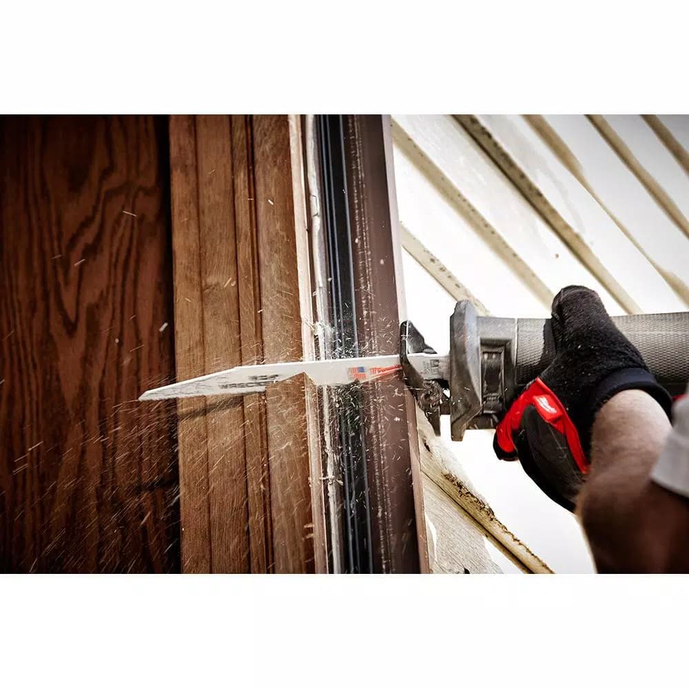 Milwaukee WRECKER 6 in. 7/11 TPI Multi-Material Demolition Reciprocating Saw Blades, 100 Pack