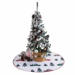 Country Living 48 in. Vintage Truck Quilted Tree Skirt, Reversible Microfiber thumbnail 1