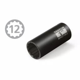 TEKTON 14-Piece 1/2 in. Drive 12-Point Deep Impact Socket Set, SAE 3/8-1-1/4 in. thumbnail 3