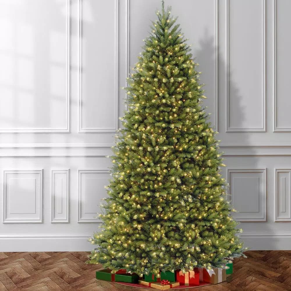 National Tree Company 12 ft. Dunhill Fir Artificial Christmas Tree with Dual Color LED Lights and PowerConnect System