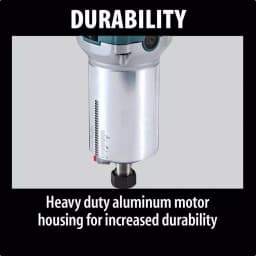Makita 1-1/4 HP 6.5 Amp Corded Compact Router with Variable Speed and Quick-Release Fixed Base thumbnail 14