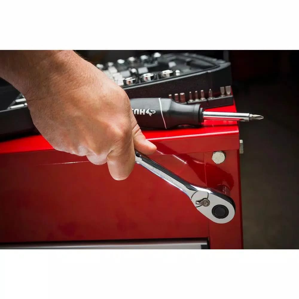 Husky 65-Piece 1/4 in. and 3/8 in. Drive Mechanics Tool Set