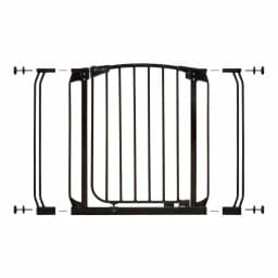 Dreambaby Chelsea Auto-Close Security Gate with Extensions, 29.5 in. H, Black thumbnail 1