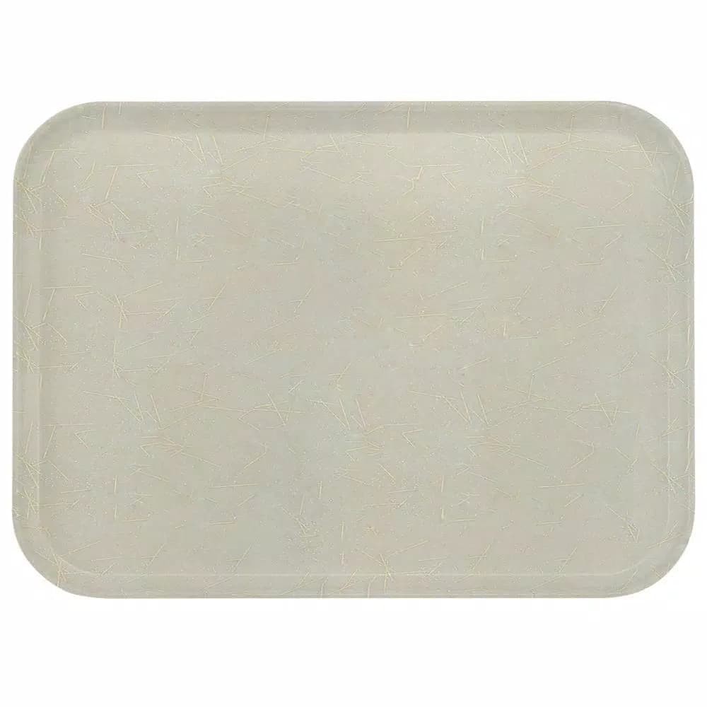 Carlisle FoodService Glasteel Starfire Gray Fiberglass Rectangular Serving Trays, 18 x 14 in. (12-Pack)