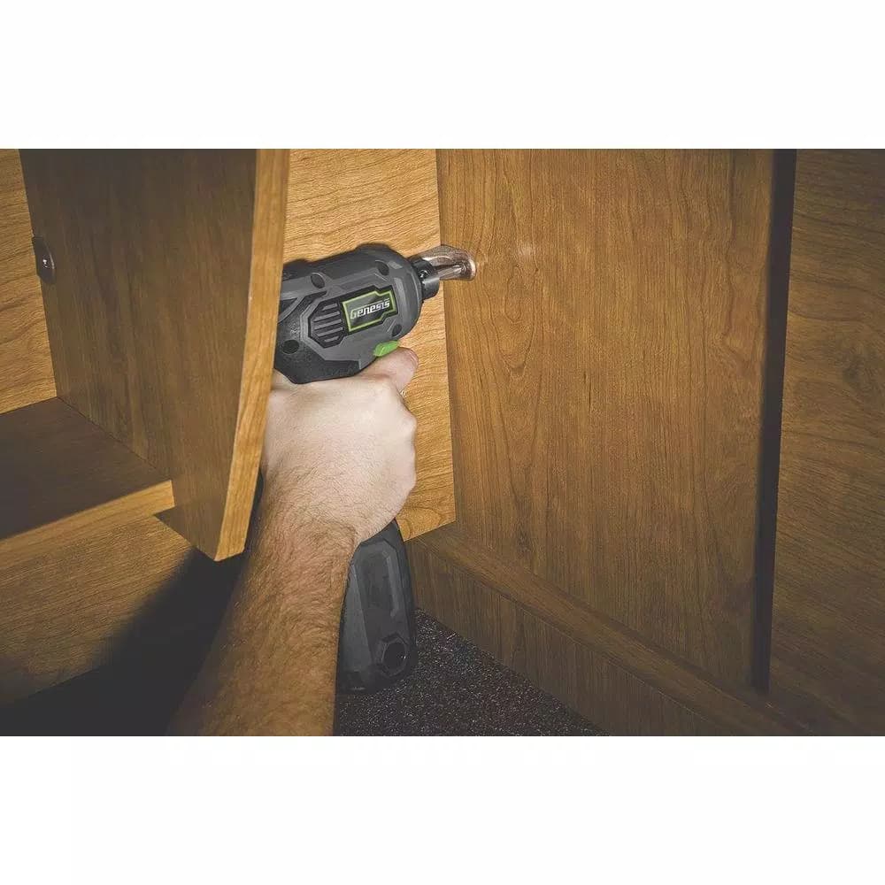 Genesis 3/8 in. Close-Quarter Right Angle Drill, 3.5 Amp, Variable Speed