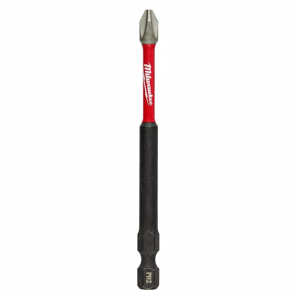Milwaukee SHOCKWAVE 3.5 in. Phillips #2 Impact Duty Steel Driver Bits, 5-Pack