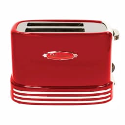 Nostalgia Retro Series 2-Slice Wide Slot Bagel Toaster, Red thumbnail 1