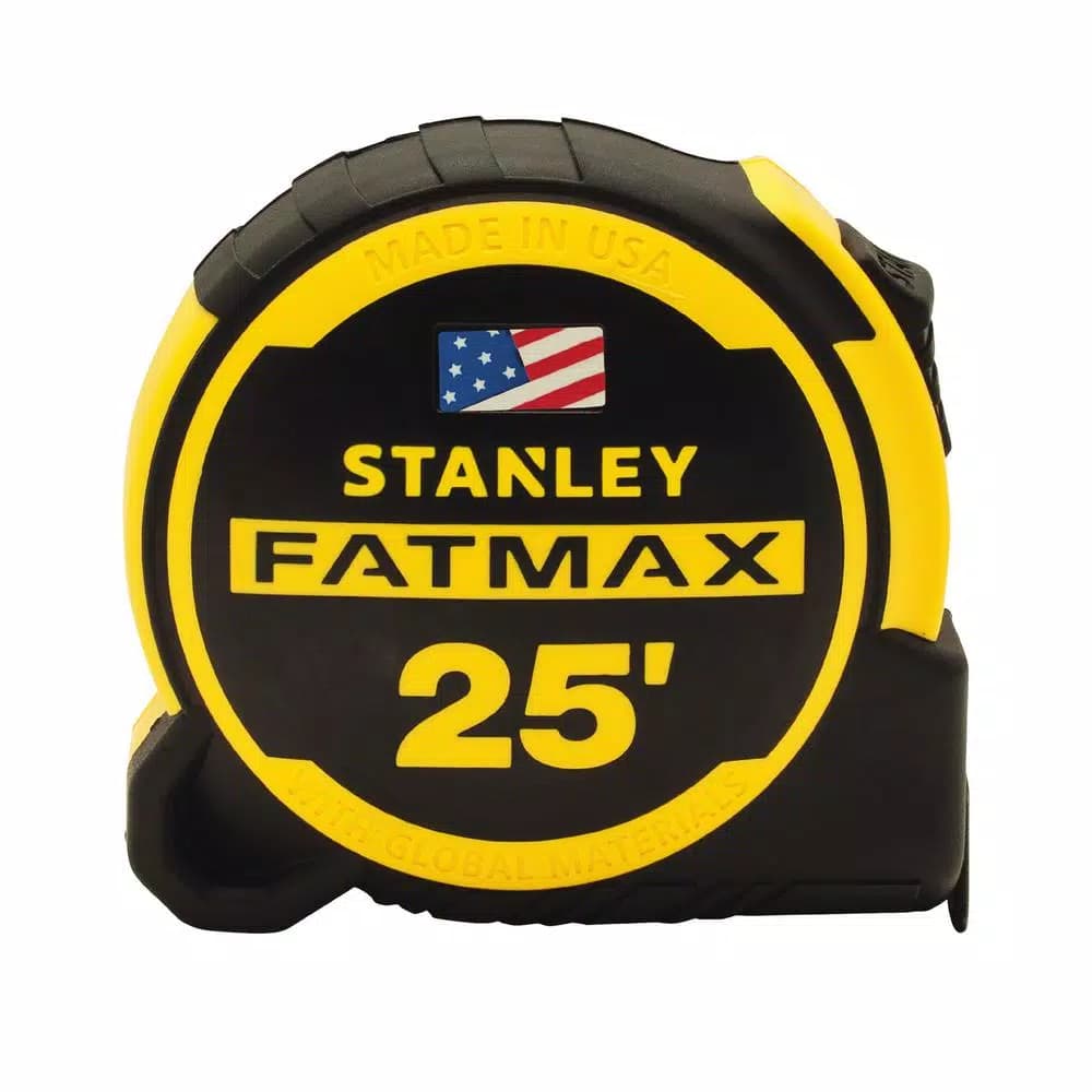 STANLEY FATMAX 25 ft. Tape Measure with MAXSHIELD Coating and Twin-Core Ergonomic Design