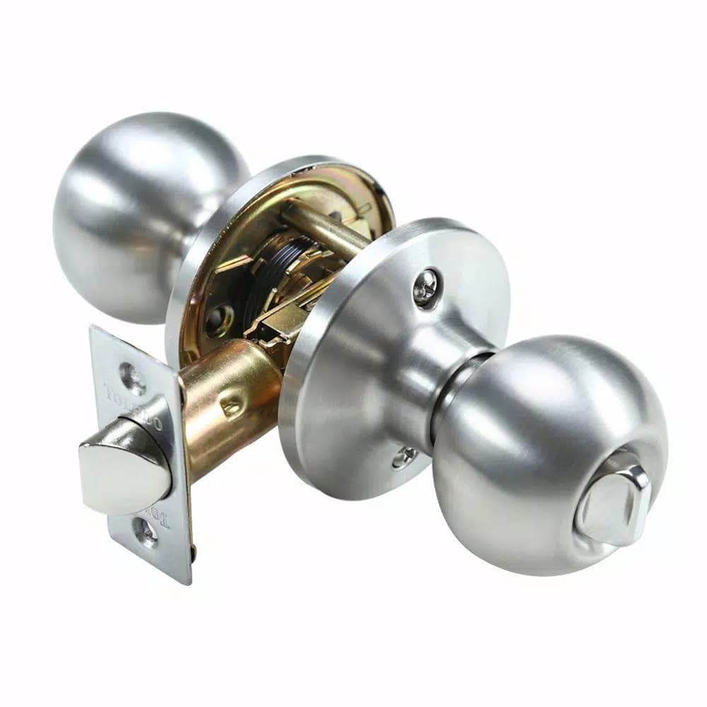 Toledo Fine Locks Avila Satin Stainless Steel Keyed Entry Door Knob Lockset by Toledo Fine Locks