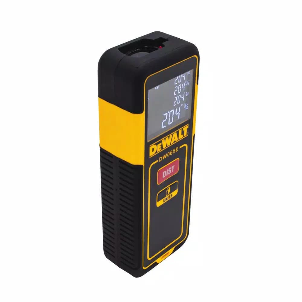 DEWALT DW088K Cross Line Laser Level Kit with Bonus 65 ft. Laser Distance Measurer