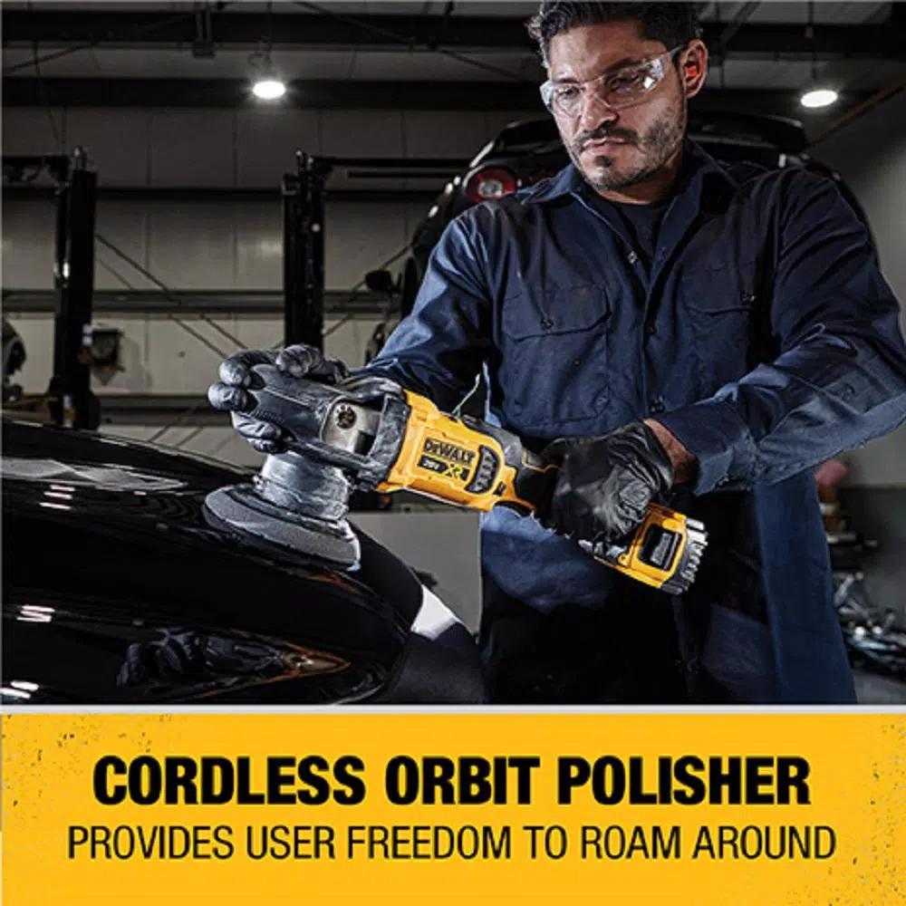 DEWALT 20V MAX XR Cordless Brushless 5 in. Variable Speed Random Orbit Polisher (Tool Only)