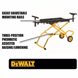 DEWALT 32-1/2 in. x 60 in. Rolling Miter Saw Stand with 300 lb. Capacity thumbnail 2