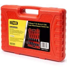 Stark 1 in. Drive Duo Combination SAE and Metric Deep Impact Socket Set, 11-Piece thumbnail 5