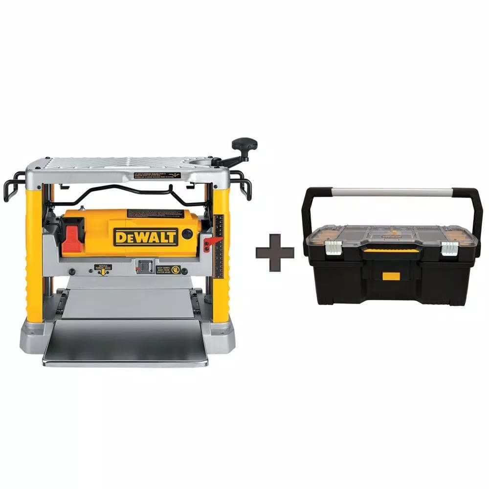 DEWALT 12-1/2 in. Portable Thickness Planer, 15 Amp, 3-Knife Cutter Head