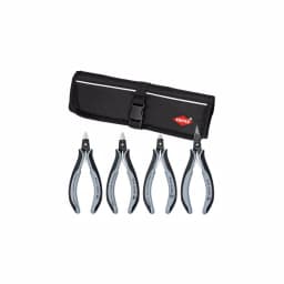 KNIPEX 4-Piece ESD Precision Electronics Pliers Set with Electrostatic Discharge Protection thumbnail 1