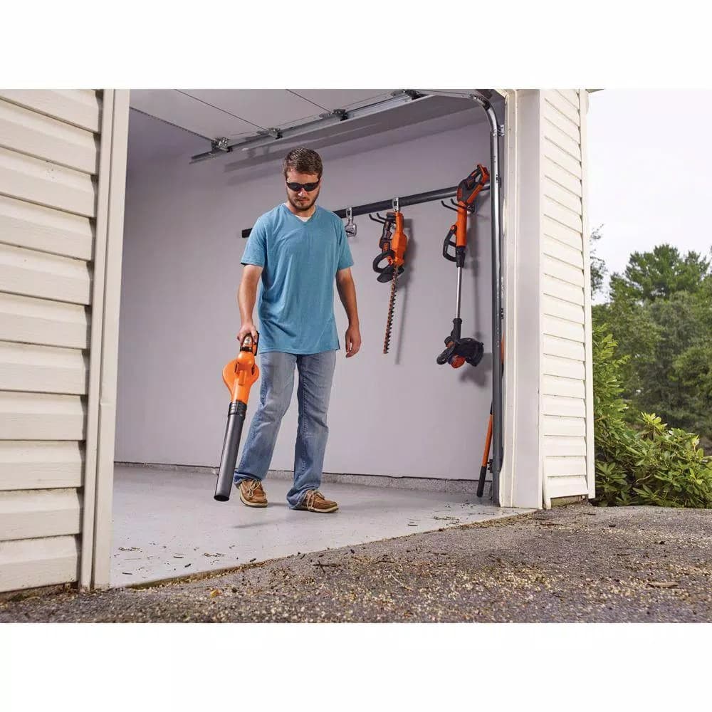 BLACK+DECKER 20V MAX Cordless Handheld Leaf Sweeper, 130 MPH, 100 CFM, Includes 2.0 Ah Battery and Charger