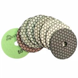 Monster Dry Diamond Polishing Pad Set, 4 in. 8-Piece Kit with Back Holder and White Buff thumbnail 1