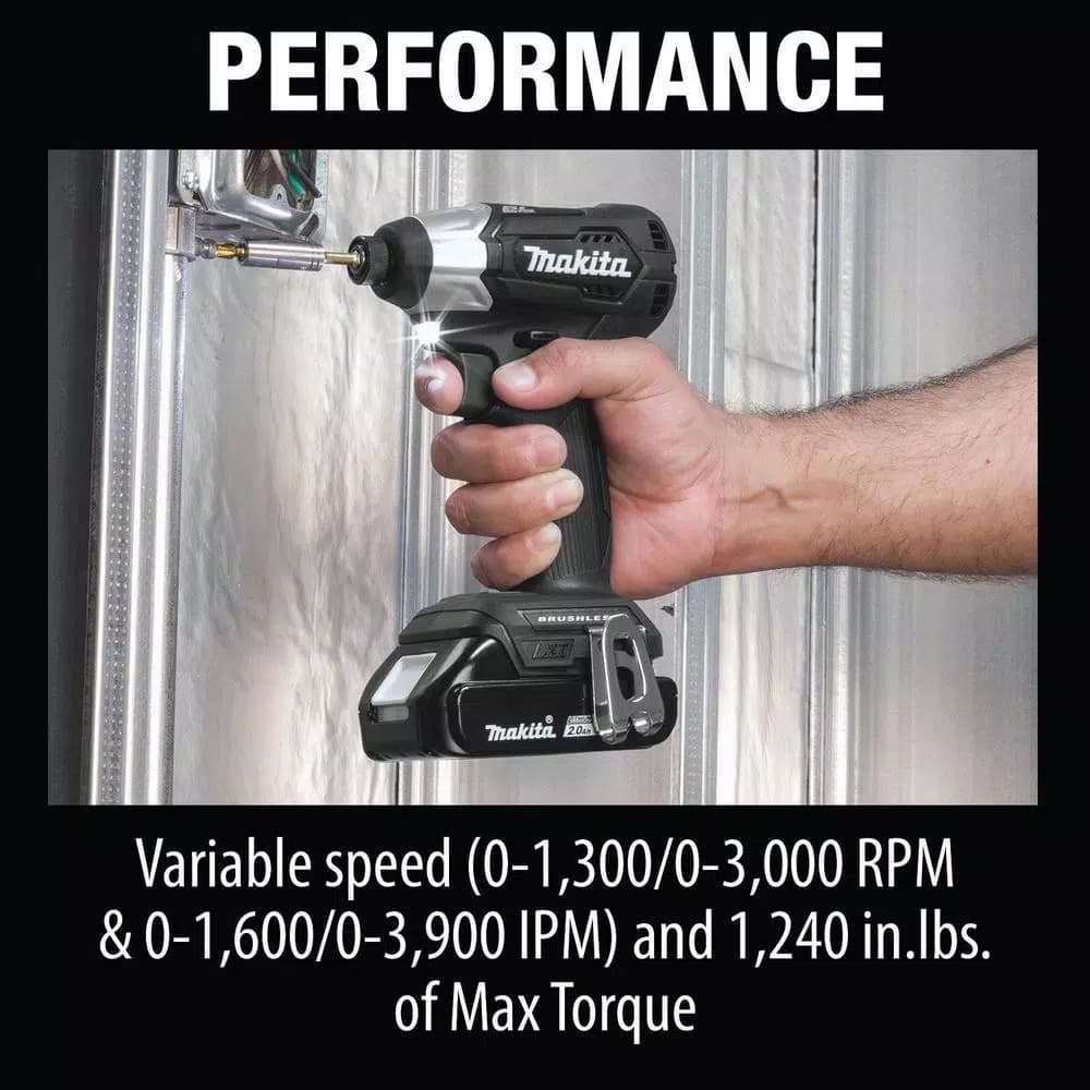 Makita 18V LXT Sub-Compact Brushless Impact Driver Kit with ImpactXPS Socket and Bit Sets
