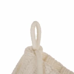 Glitzhome 22 in. White Knitted Acrylic Christmas Stockings with Pompoms (Set of 2) thumbnail 5
