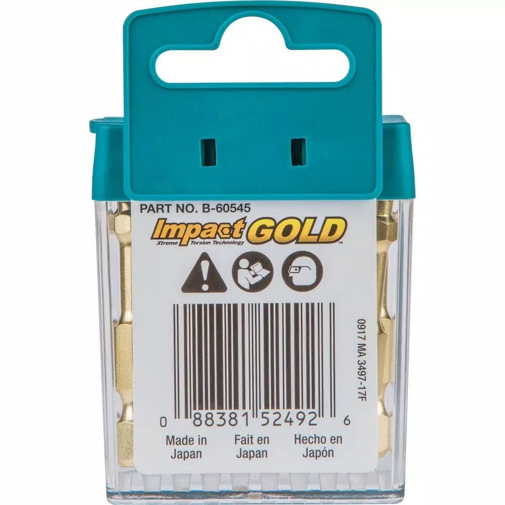 Makita Impact GOLD T25 2 in. Power Bit Set, 15-Piece Tic Tac Case