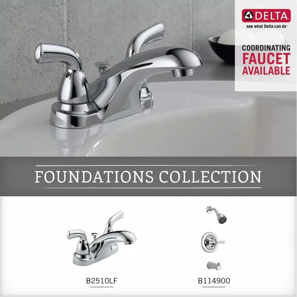 Delta Foundations 3-Piece Bath Hardware Set, Polished Chrome