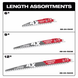 Milwaukee 6 in. Carbide Teeth Pruning Reciprocating Saw Blade, 3 TPI thumbnail 5