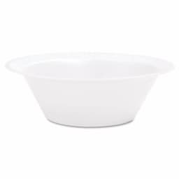 DART Concorde 10 oz. White Foam Bowls, Non-Laminated, 1000 Count thumbnail 2