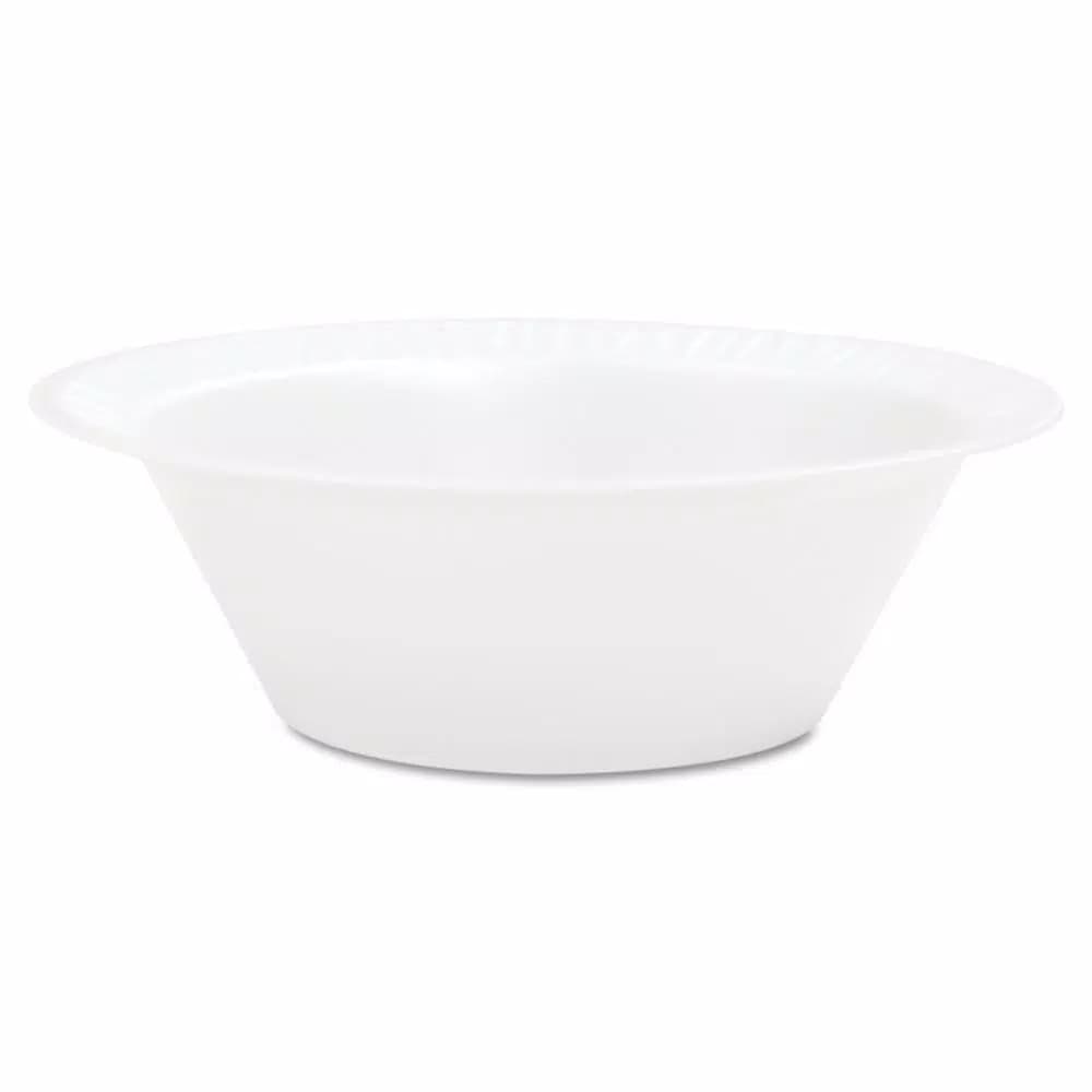 DART Concorde 10 oz. White Foam Bowls, Non-Laminated, 1000 Count