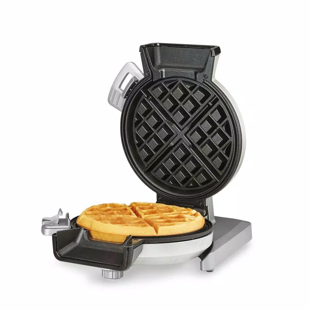 Cuisinart Vertical Belgian Waffle Maker with Stainless Steel Cover and 5 Browning Levels