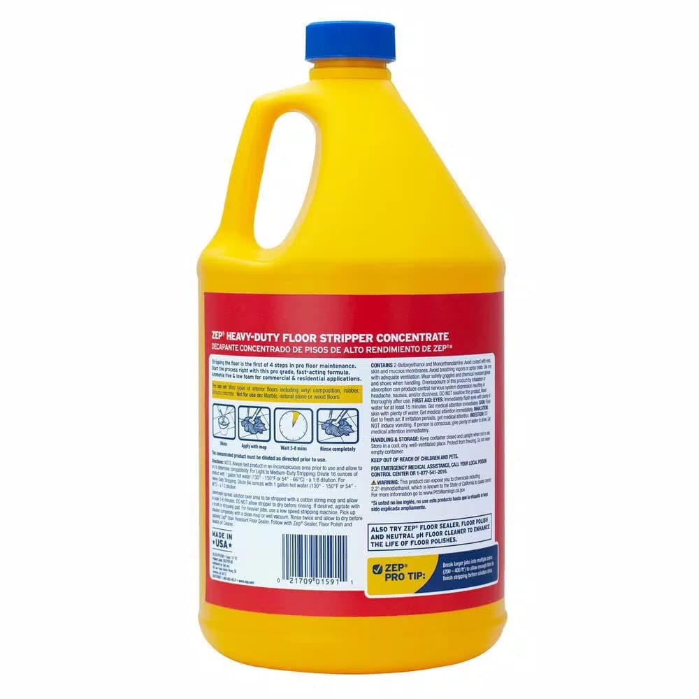 Zep Heavy-Duty Floor Stripper, 1 Gallon (Case of 4)
