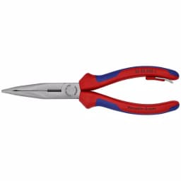 KNIPEX 8 in. Angled Long Nose Pliers with Side Cutter and Tether Attachment thumbnail 3