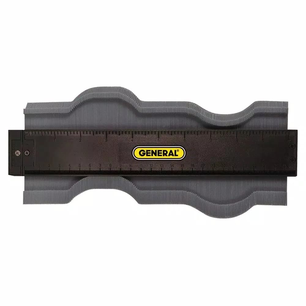 General Tools 10 in. Contour Gauge Profile Tool for Woodworking and Tile Installation