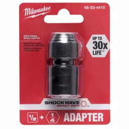 Milwaukee SHOCKWAVE 1/2 in. Square to 1/4 in. Hex Impact Socket Adapter thumbnail 2