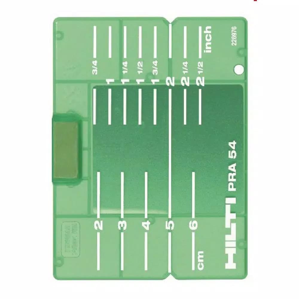 Hilti PRA 54 Green Laser Target Plate, Imperial/Metric, Magnetic
