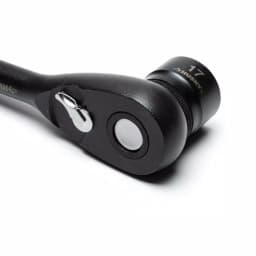 Husky 3/8 in. Drive 100-Position Stubby Ratchet, 5.5 in. Length, Black thumbnail 3