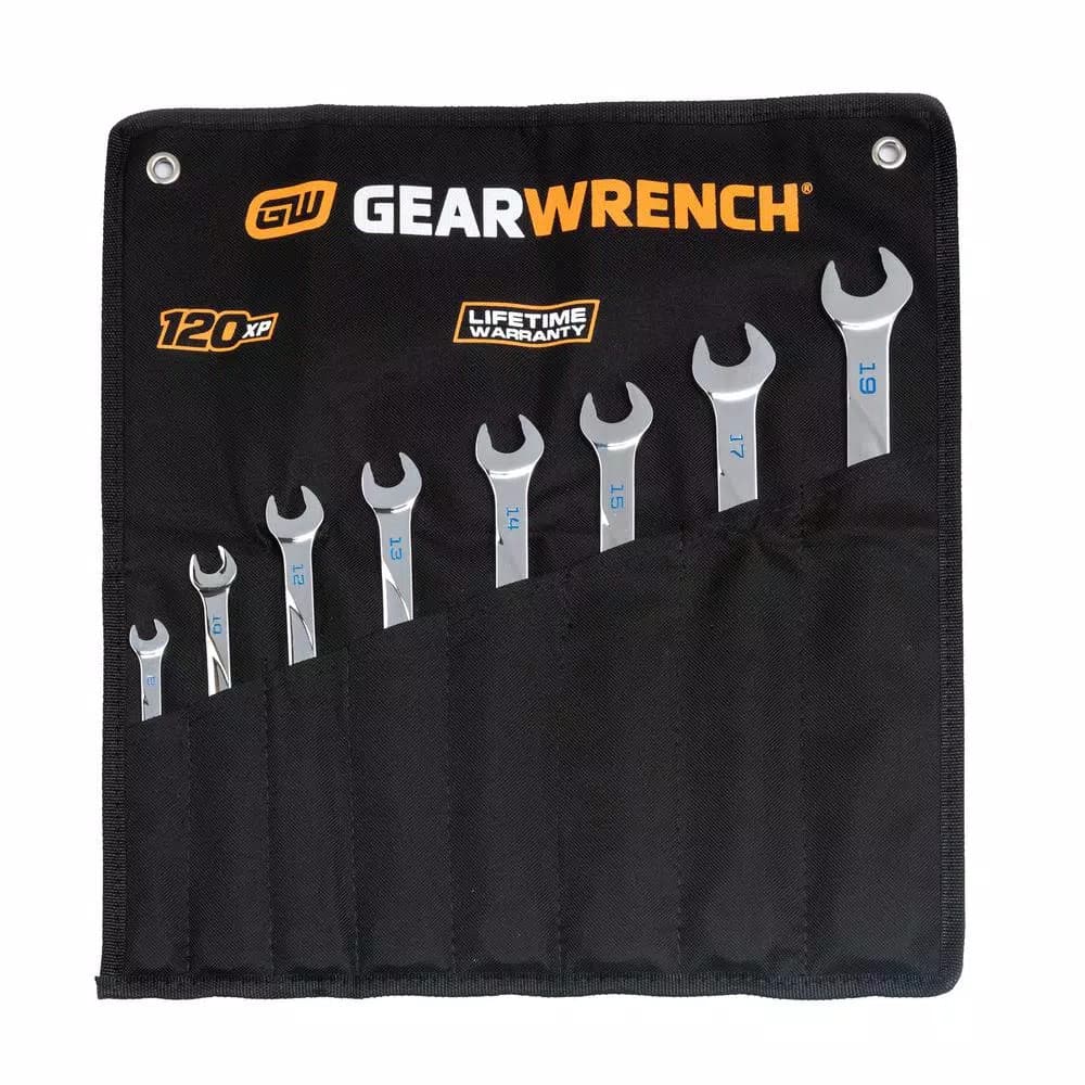GearWrench 120XP Metric Ratcheting Wrench Set, 8-Piece