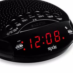 SXE Bluetooth Speaker Alarm Clock Radio with LED Digital Display and AM/FM Radio thumbnail 3