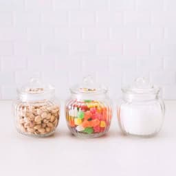 Home Basics 3-Piece Glass Canister Set with Airtight Lids for Food Storage thumbnail 3