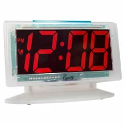 Equity by La Crosse Clear 1.8 in. Red LED Digital Alarm Table Clock with Battery Backup thumbnail 2