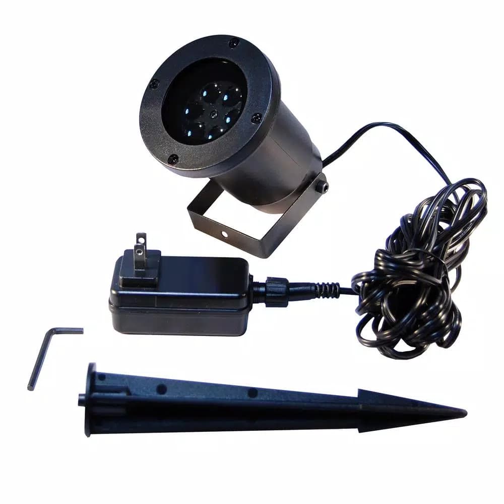 LUMABASE White Stars LED Projector Light - Rotating Indoor/Outdoor Holiday Decor