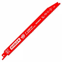 Diablo 9 in. 10/14 TPI Flush Cutting Reciprocating Saw Blades, BiMetal (10-Pack) thumbnail 1