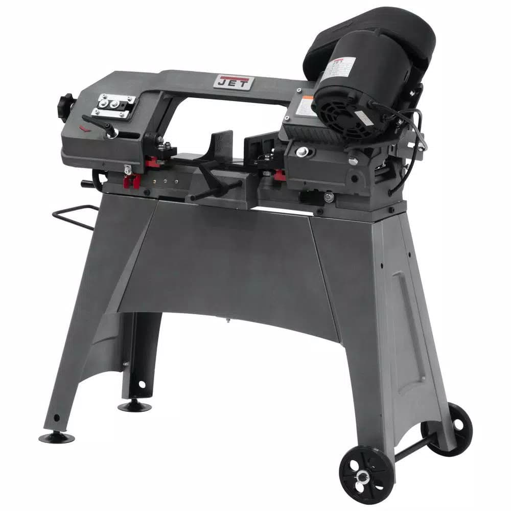 JET HVBS-56M 1/2 HP Metalworking Horizontal and Vertical Band Saw with Open Stand