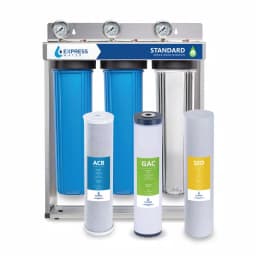 Express Water 3-Stage Whole House Water Filtration System - SED, Carbon, & Coconut Shell Carbon thumbnail 1