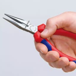 KNIPEX 6 in. Long Nose Pliers with Cutter and Comfort Grip Handles thumbnail 2
