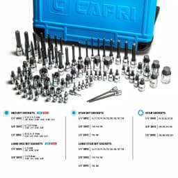 Capri Tools 88-Piece Master Bit Socket Set - S2 Steel & Chrome Vanadium thumbnail 5